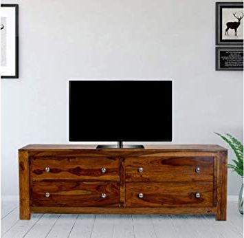 Most Up To Date Daintree 4draw Tvc Nt Tv Unit Cabinet (lacquer Finish, Natural Teak Pertaining To Daintree Tv Stands (View 3 of 20)