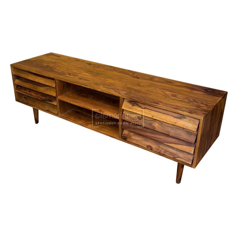 Most Up To Date Jali Retro Sheesham Wood Tv Stand – Jali Tv Stand With A Retro Twist Inside Sheesham Wood Tv Stands (View 15 of 20)
