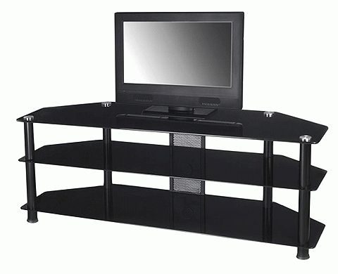 Most Up To Date Large Corner Tv Stands With Regard To Awesome Black Corner Tv Stand Rta Large Black Glass Corner Tv Stand (View 12 of 20)