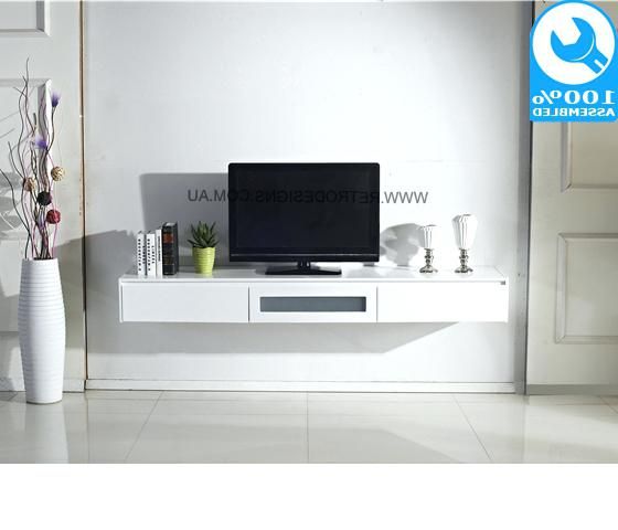 Mounted Tv Stand Wall Hanging Stand Wall Mount Stand Wall Mount Inside Latest White Wall Mounted Tv Stands (View 9 of 20)