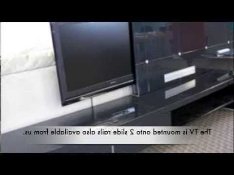 Newest Ikea Wall Mounted Tv Cabinets Throughout Ikea Cabinet With Automatic Slide Out Tv Mechanism From Firgelli (View 16 of 20)