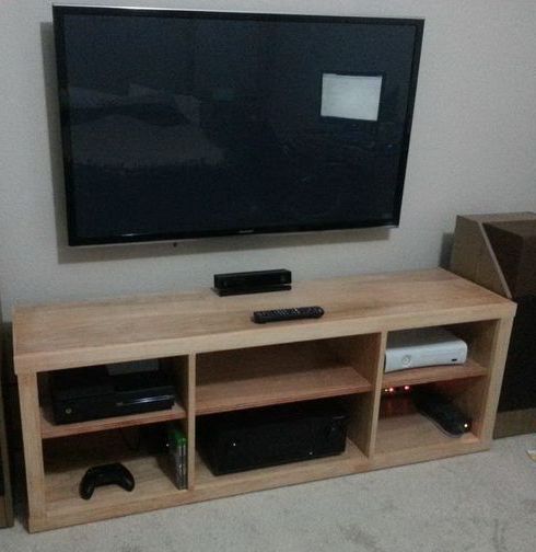 Newest Wood Tv Armoire Stands For How To Build A Simple Diy Tv Stand Using Wood (Photo 3 of 20)