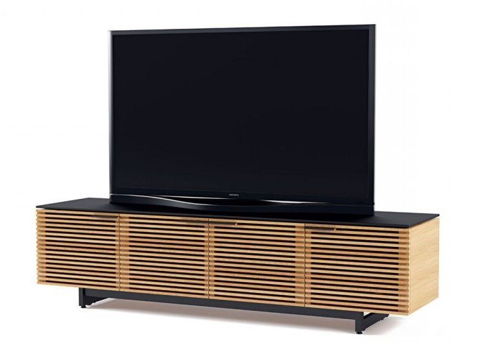 Oak Tv Stands In Preferred Bdi Corridor 8173 White Oak Tv Cabinet (View 6 of 20)