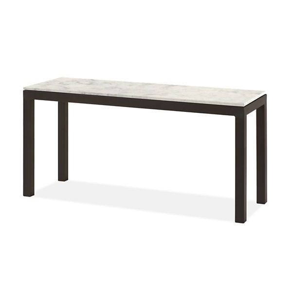 Parsons Clear Glass Top & Elm Base 48x16 Console Tables With Regard To Latest Parsons Console Table White Acrylic Parsons Sofa Table Table Choices (View 13 of 20)