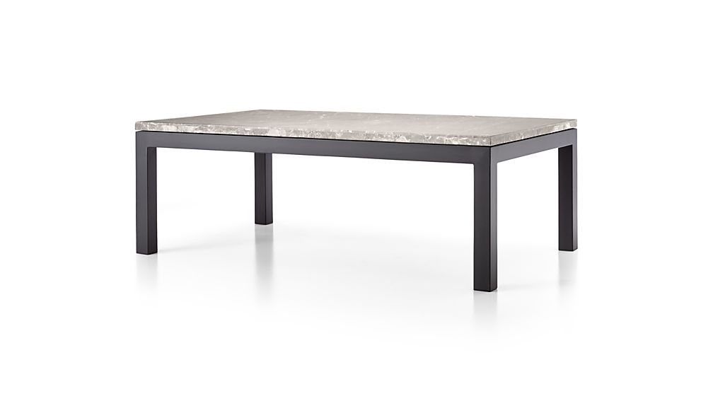 Parsons Grey Marble Top/ Dark Steel Base 48x28 Small Rectangular Throughout Current Parsons Grey Solid Surface Top & Dark Steel Base 48x16 Console Tables (View 6 of 20)