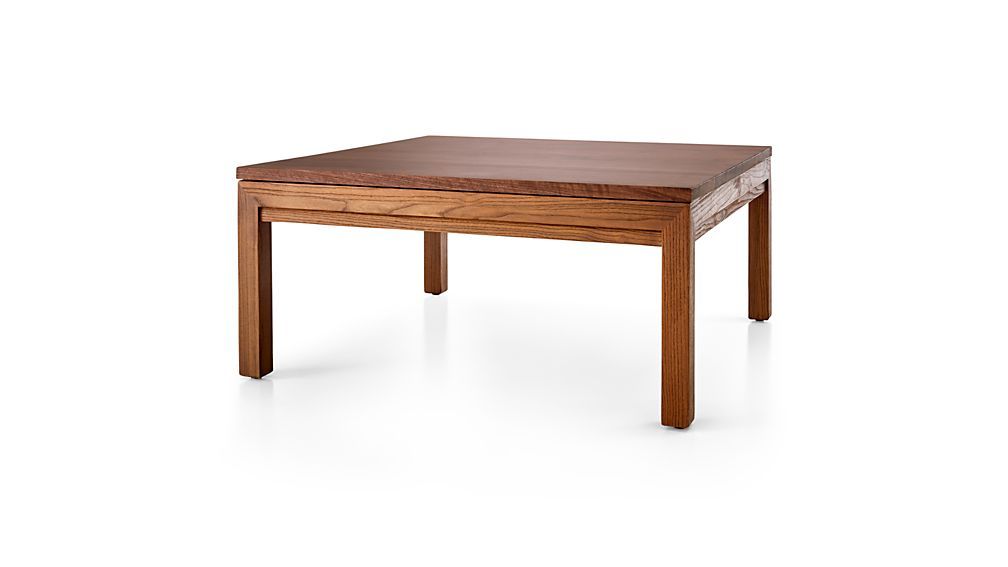 Parsons Walnut Top/ Elm Base 36x36 Square Coffee Table + Reviews Pertaining To Fashionable Parsons Walnut Top & Brass Base 48x16 Console Tables (View 5 of 20)