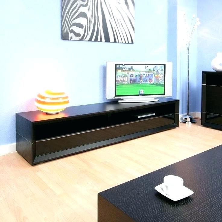 Popular Black Tv Stand With Glass Doors Corner Cabinet With Door Furniture Within Black Tv Cabinets With Drawers (View 20 of 20)
