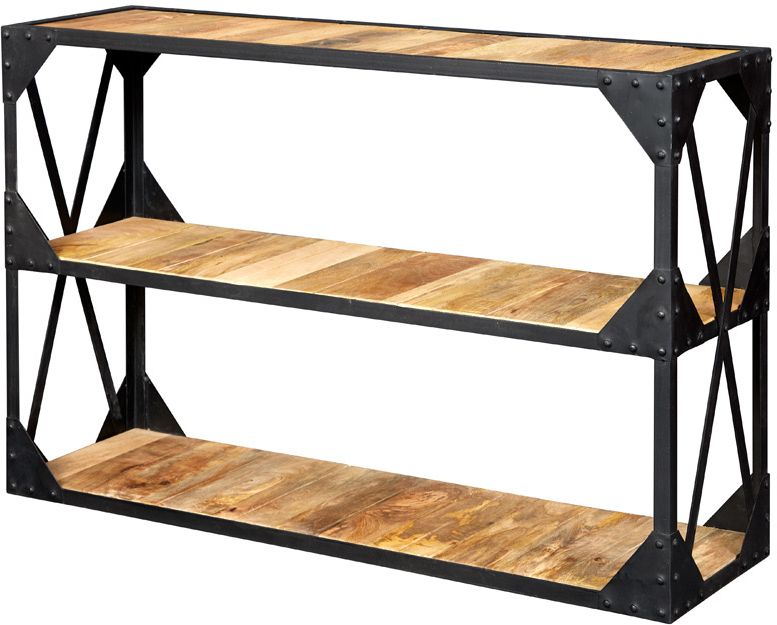 Popular Metal And Wood Tv Stands Throughout Vintage Industrial Metal And Wood Tv Stand Console Table (View 4 of 20)
