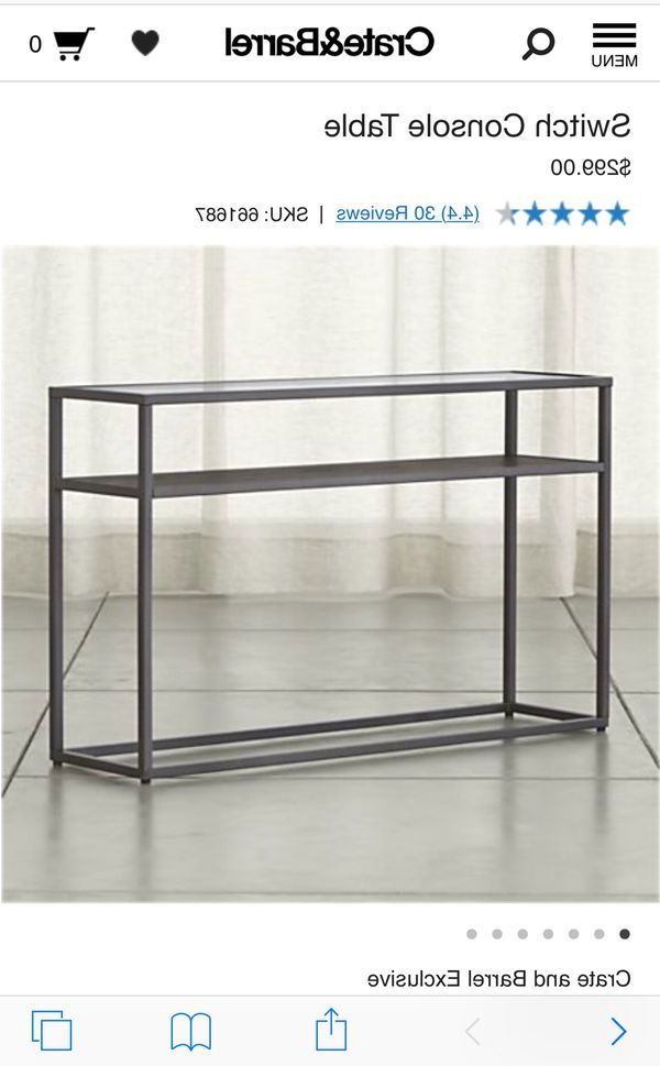 Popular Switch Console Tables With Regard To Crate And Barrel Switch Console Table For Sale In San Diego, Ca (View 8 of 20)