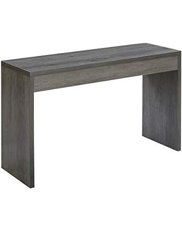 Preferred Parsons Walnut Top & Dark Steel Base 48x16 Console Tables Intended For Sofa & Console Tables (View 16 of 20)