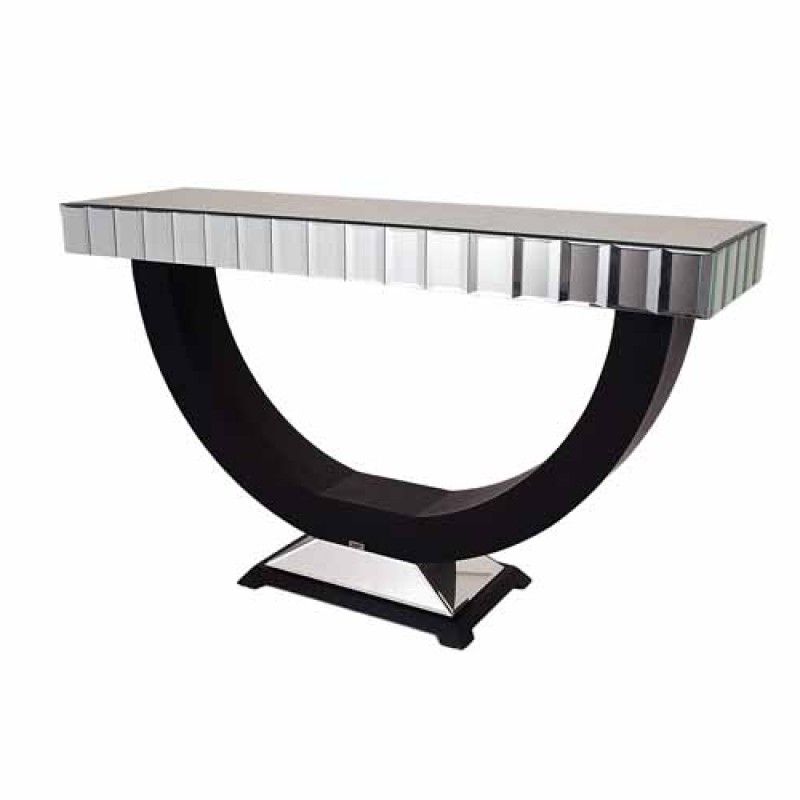 Preferred Romano Console Table – Contemporary Design – Mirrored Top (View 16 of 20)