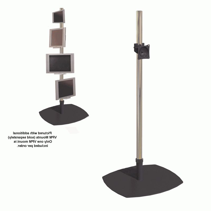 Premier Mounts Prestige Single Pole Floor Stand For 17 40 Inch Inside Best And Newest Single Tv Stands (View 18 of 20)