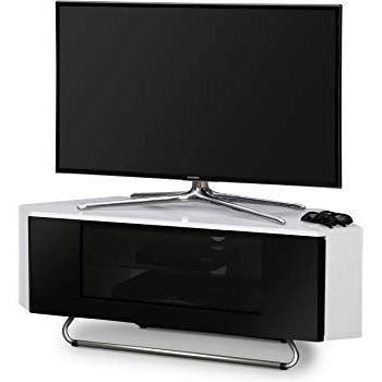 Richer Sounds Tv Stand With Well Known Alphason Chromium 2 1000 White – Tv Cabinet Fits Up To 50inch Tvs (View 9 of 20)