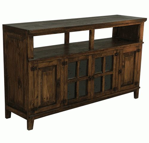 Rustic 60 Inch Tv Stand, Dark Wood Tv Stand For Famous Rustic Furniture Tv Stands (View 4 of 20)