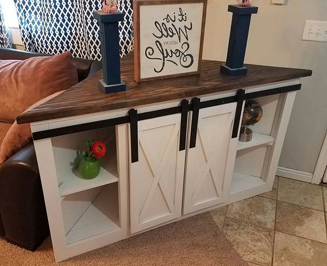 Rustic Corner Tv Stands Regarding 2017 Corner Tv Console With Sliding Barn Doors All Ready For Delivery (View 17 of 20)