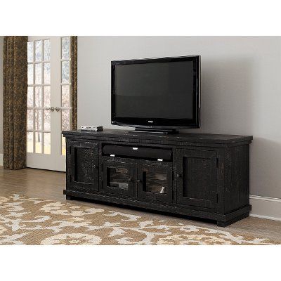 Sinclair Grey 74 Inch Tv Stands Intended For Popular 74 Inch Distresssed Gray Tv Stand – Willow (View 5 of 20)