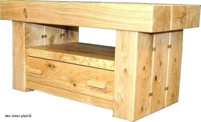 Solid Oak Tv Stands With Glass Doors Wood Furniture Rustic Stand For Most Current Oak Tv Stands With Glass Doors (View 11 of 20)