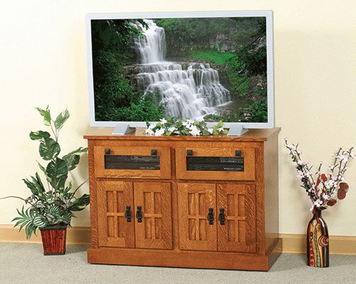Square Tv Stands Intended For Popular Hdtv Square Tv Stand – Mission – The Granary – Quality Gifts & Furniture (View 3 of 20)