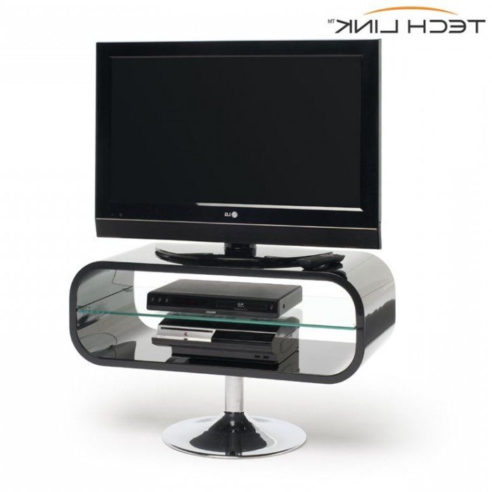 Techlink Op80b Opod Gloss Black Tv Stand (406052) Pertaining To Favorite Opod Tv Stand White (View 2 of 20)