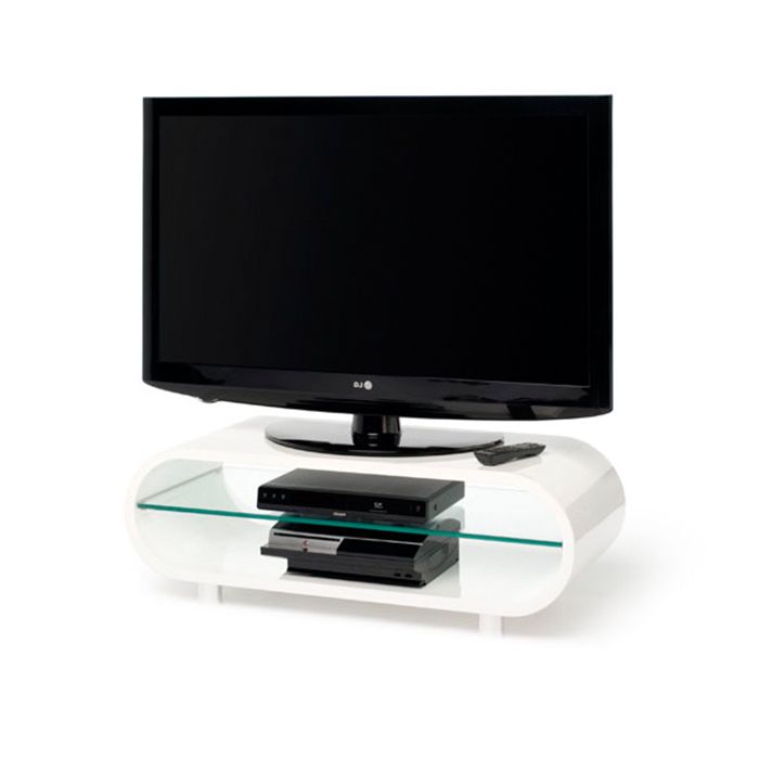 Techlink Ov95w Ovid High Gloss Retro Tv Stand – Gerald Giles In Most Current Ovid White Tv Stand (View 6 of 20)