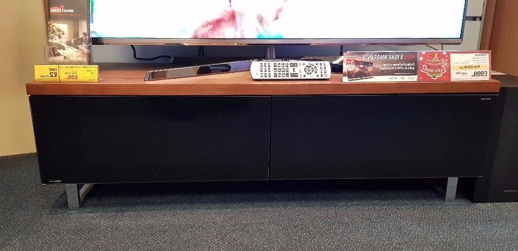 Techlink Panorama Walnut Tv Stand 120cm Wide (ex Display) (View 2 of 20)