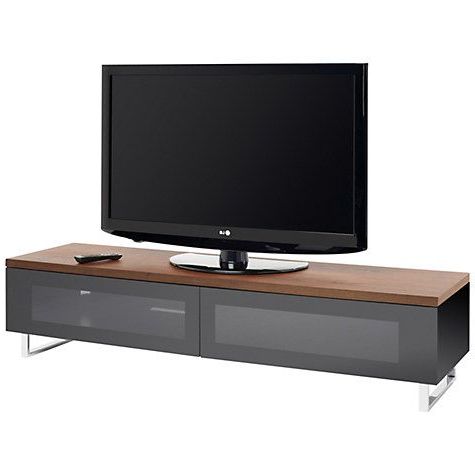 Techlink Panorama Walnut Tv Stands Intended For Most Up To Date Techlink Panorama Pm160 Tv Stand For Tvs Up To 80", Walnut (View 3 of 20)