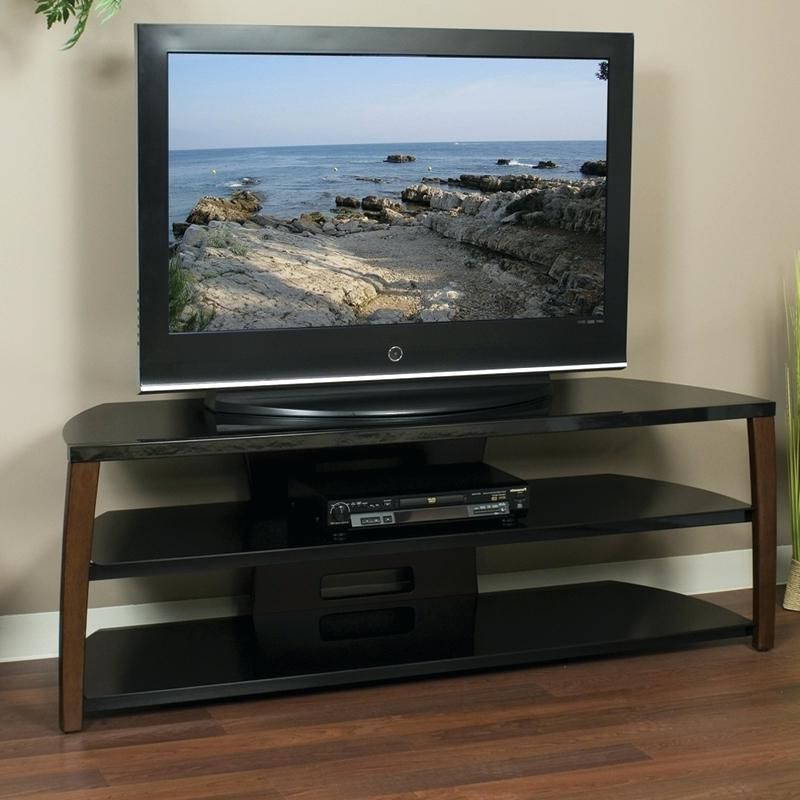 Trendy 60 Tv Stands Stand In Walnut Front Legs Black Glass With Top Decor 0 Pertaining To Glass Front Tv Stands (Photo 18 of 20)