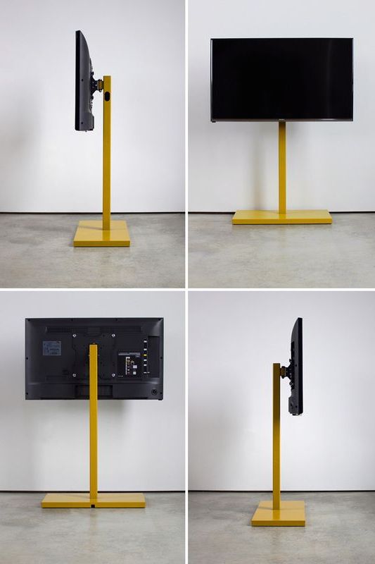 Tv Stand – Freestanding Steel (Photo 1 of 20)