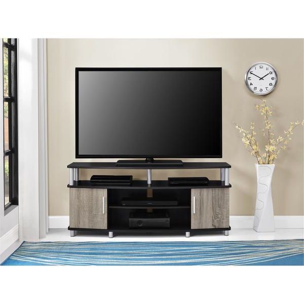 Tv Stands 38 Inches Wide Within Well Known Shop Ameriwood Home Carson 50 Inch Espresso/ Sonoma Oak Tv Stand (View 5 of 20)