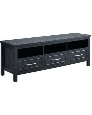 Tv Stands With Drawers And Shelves Summer Shopping Special Just Home Throughout Well Liked Black Tv Stands With Drawers (View 4 of 20)