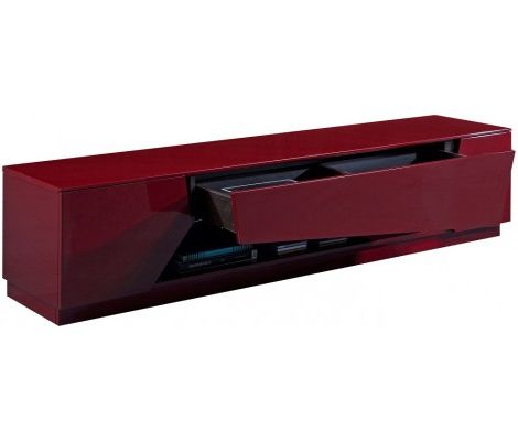Tv125 Modern Tv Stand In Red High Gloss Finishj&m Furniture For Well Liked Red Modern Tv Stands (View 17 of 20)