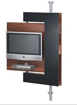 Upright Tv Stands With Regard To Most Up To Date Diecollection's Media Stand Keeps Your Tv Upright And Doing The (Photo 16 of 20)