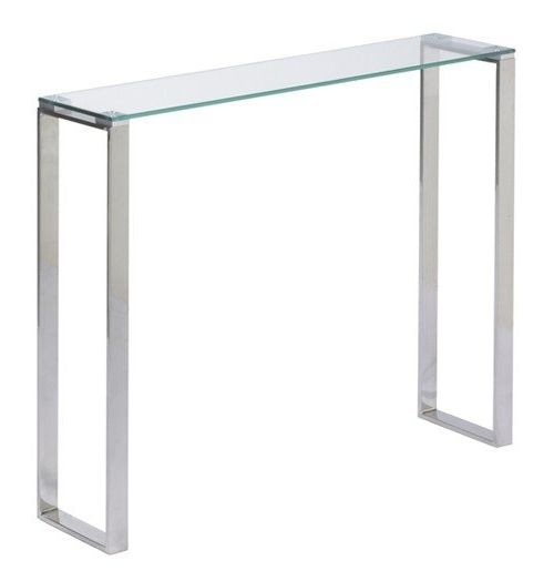 Ventana Display Console Tables With Widely Used Narrow Glass Console Table – Ideas On Foter (View 11 of 20)
