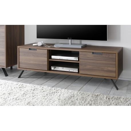 Walnut Tv Cabinets Pertaining To Newest Parma Dark Walnut Tv Stand – Tv Stands (1814) – Sena Home Furniture (View 1 of 20)