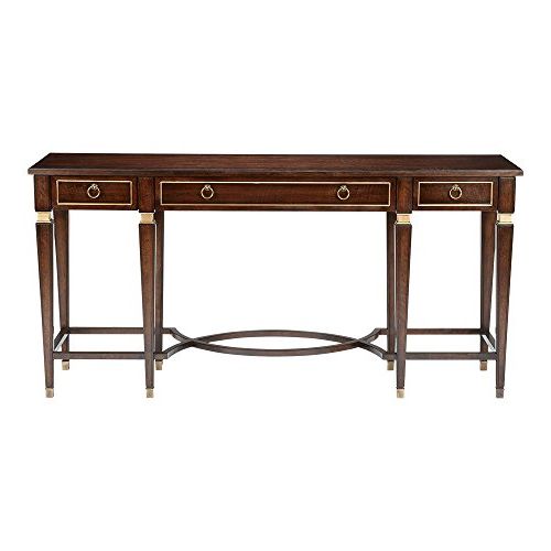 Well Known Ethan Console Tables Throughout Amazon: Ethan Allen Elmont Console Table, Hyde Park Gold Tone (View 6 of 20)