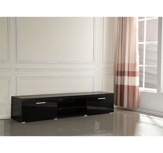 Well Known Modern Tv Unit Cabinet 2 Meter Long 2 Door Tv Stand Board Plasma Within Long Black Tv Stands (View 3 of 20)
