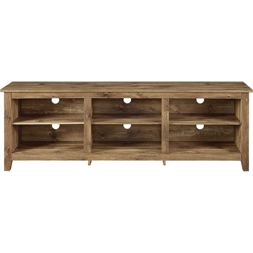 Well Known Wooden Tv Stands Intended For Walker Edison Wood Tv Stand For Flat Panel Tvs Up To 70" Brown (View 15 of 20)