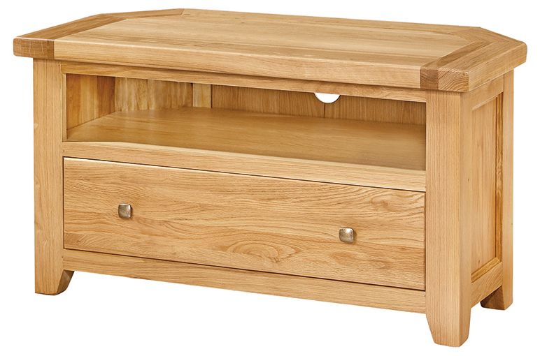 Well Liked Oak Furniture Preston Dorset Corner Tv Cabinet , Living Room For Oak Corner Tv Cabinets (View 18 of 20)