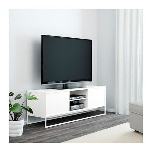 Well Liked Slimline Tv Cabinets Regarding Hagge Tv Unit White Ikea Paint Metal A Different Color To Slimline (Photo 7 of 20)