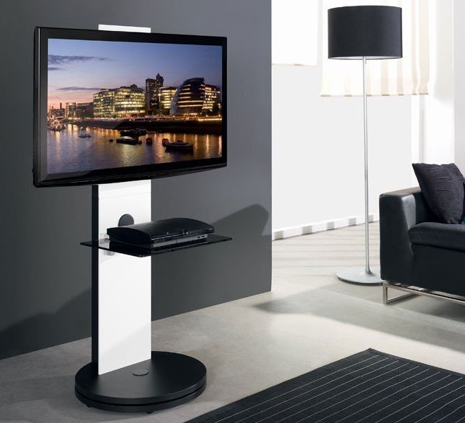 White Cantilever Tv Stands Regarding Recent Swivel Tv Stand Intended For Btf811 White Cantilever Tv With (Photo 9 of 20)