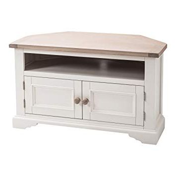 White Corner Tv Cabinets Regarding Widely Used Maine Furniture Co. Faversham Old White Corner Tv Stand & Cabinet (Photo 19 of 20)