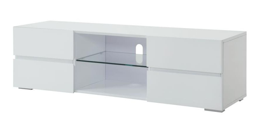 White Gloss Tv Benches Pertaining To Well Known Modern Tv Stands Tv Cabinet Living Room Contemporary Dc Va Furniture (Photo 19 of 20)