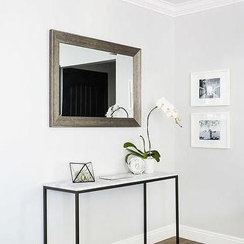 Widely Used Iron And Marble Frame Console Table Design Ideas Within Frame Console Tables (View 14 of 20)