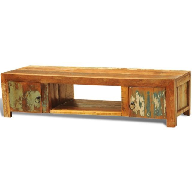 Widely Used Recycled Wood Tv Stands Intended For Reclaimed Recycled Wood Tv Stand Cabinet Rustic Entertainment Unit (View 17 of 20)
