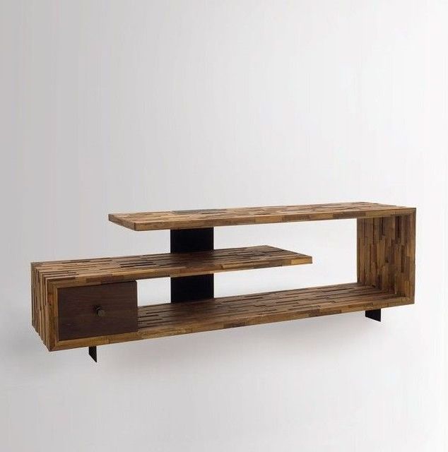 Wooden Tv Stand Made Using Hard Wood Regarding Current Wooden Tv Stands (View 2 of 20)