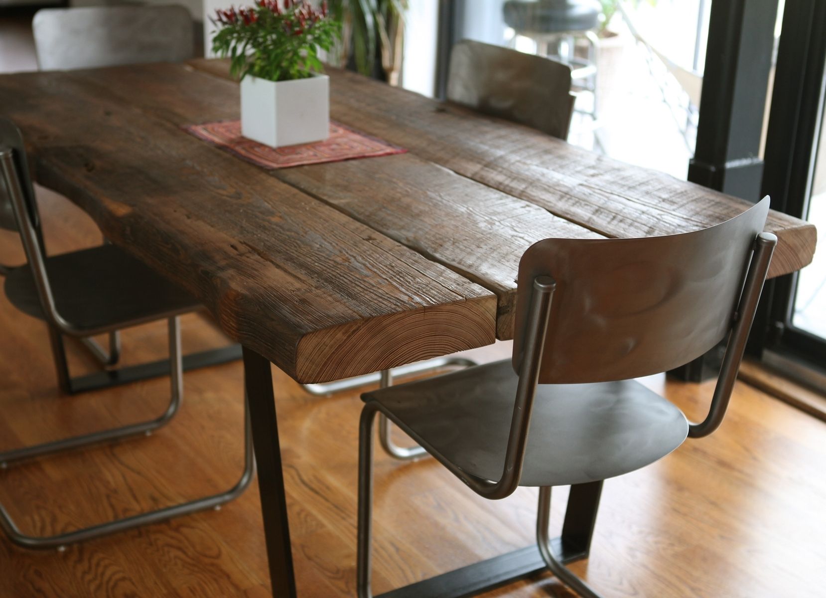 25 Photos Solid Dark Wood Dining Tables Pertaining To Favorite Pratiksha Sonoma 5 Piece Dining Sets (View 5 of 20)