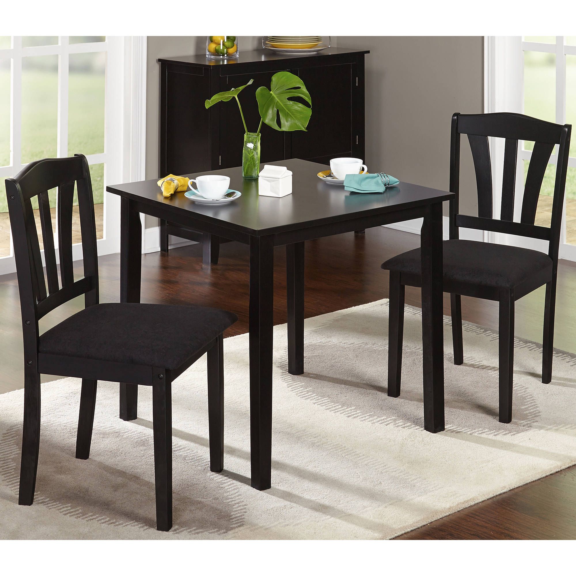 3 Piece Breakfast Dining Sets Pertaining To Fashionable Metropolitan 3 Piece Dining Set, Multiple Finishes (View 1 of 20)