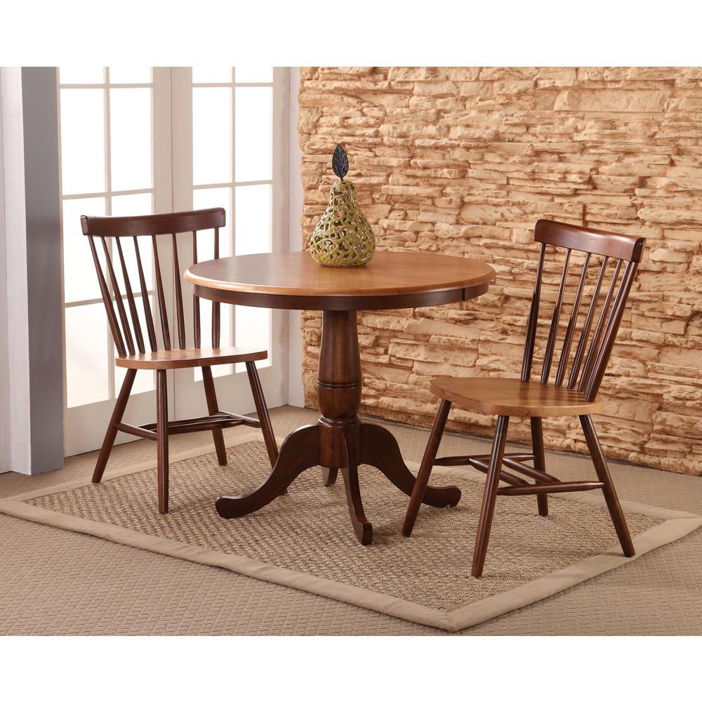 3 Piece Dining Sets Inside Favorite Copenhagen 3 Piece Black And Cherry Dining Set (View 19 of 20)