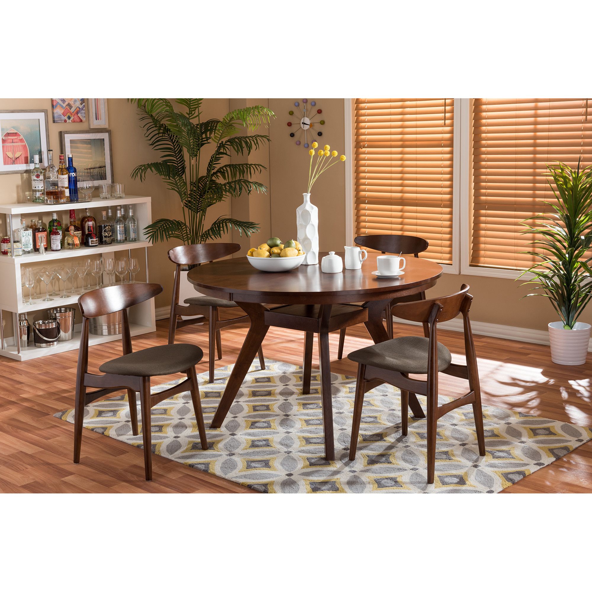 Baxton Studio Keitaro 5 Piece Dining Sets Inside Most Up To Date Wholesale Dining Sets. Room Pier One (View 6 of 20)