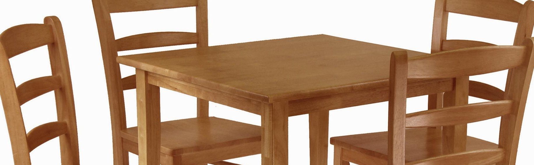 Best And Newest Sundberg 5 Piece Solid Wood Dining Sets Regarding Winsome Groveland 5 Piece Wood Dining Set, Light Oak Finish (View 18 of 20)